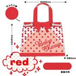 巾着付きビーチバック Baby Cherry red
