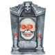 85715 Light Up Skull Tombstone w／candles - 縮小画像1