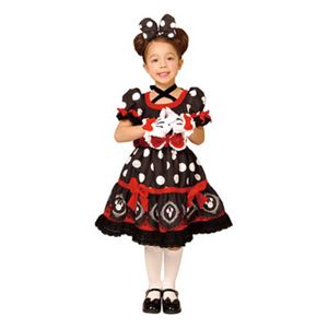 RUBIE'S（ルービーズ） 95076M Gothic Costume Child Minnie Black M ゴシックミニー ブラック - 拡大画像