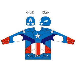 【コスプレ】 RUBIE'S（ルービーズ） 95069 CAPTAIN AMERICA Costume Kit 長袖 キャプテンアメリカ - 拡大画像