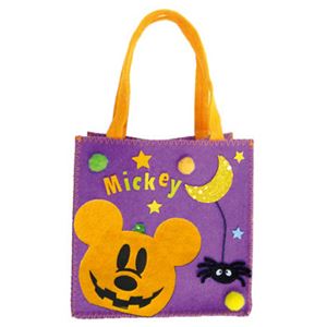 RUBIE'S（ルービーズ） 95029 Disney Halloween Felt Bag Mickey Lantern ハロウィンバッグ ミッキーランタン - 拡大画像