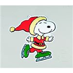 【クリスマス】スヌーピー ウォールデコ スケート