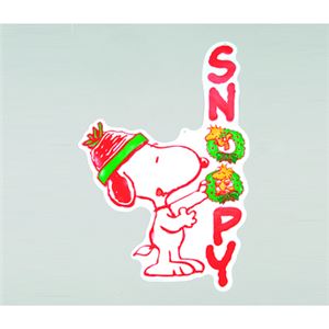 【クリスマス】スヌーピー ウォールデコ リースを飾ろう