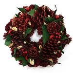 【クリスマス】ナチュラルリース レッドパイン 23cm