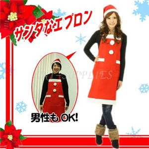 【クリスマスコスプレ】Patymo サンタエプロンセット（男女兼用クリスマスエプロン）