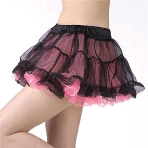 【コスプレ】Blk／Pink 2 Tone Mesh Pettiskirt