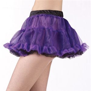 【コスプレ】Blk／Purp 2 Tone Mesh Pettiskirt