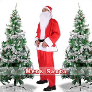 【クリスマスコスプレ】メンズサンタ Men's Santa costume RED PLUSH レッド