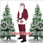 【クリスマスコスプレ 衣装】メンズサンタ Men's Santa costume DK RED VELVET レッド