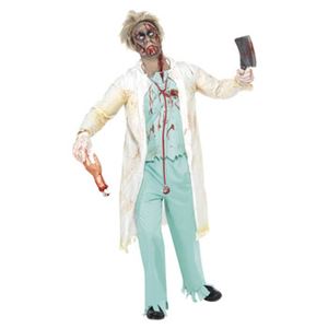 【コスプレ】Zombie Doctor Costume, White and Green M 大人用 M