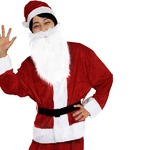 【クリスマスコスプレ 衣装】Men's Santa costume DK RED VELVET メンズサンタ