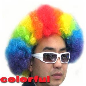 カラフルレインボーアフロ