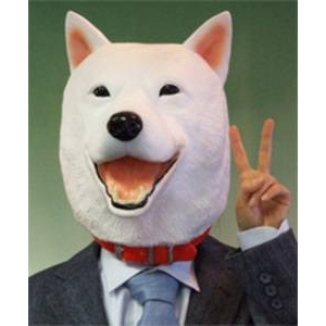白犬マスク