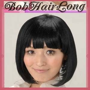 ボブヘアーロング（ブラック）