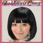 ボブヘアーロング（ブラック）