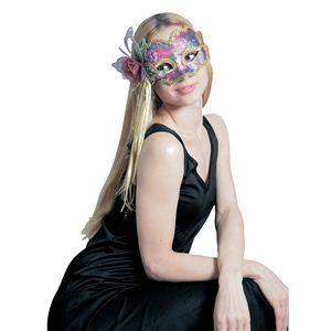 RUBIE'S（ルービーズ） ACCESSORY（アクセサリー） マスク（コスプレ） Domino Mask - Fancy Flower（ドミノ マスク ファンシー フラワー） 