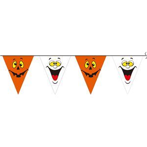 RUBIE'S（ルービーズ） HALLOWEEN（ハロウィン） 12ft Flag Banner - Pumpkin ＆ Ghost（12フィート フラッグ バナー パンプキン ＆ ゴースト） - 拡大画像