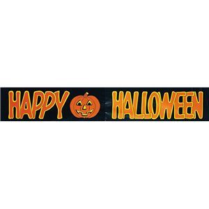 HALLOWEEN（ハロウィン） 72inch Plastic Happy Halloween Banner（72インチ プラスティック ハッピー ハロウィーン バナー） 