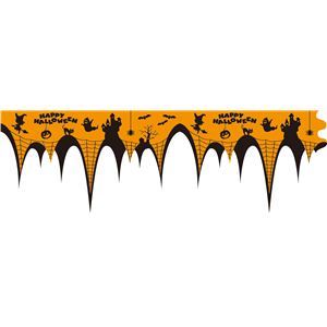 RUBIE'S（ルービーズ） HALLOWEEN（ハロウィン） Curtain Paper Banner（カーテン ペーパー バナー）