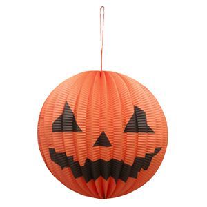 RUBIE'S（ルービーズ） HALLOWEEN（ハロウィン） Mini Pumpkin Paper Lantern 3PCS（ミニ パンプキン ペーパー ランターン3個入り）