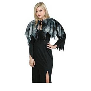 RUBIE'S (ルービーズ)　GREY FUR CAPELET