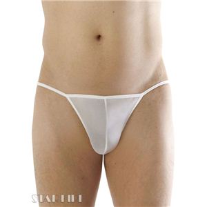 【EROX★】ジェントルメッシュTバック ホワイト【メンズビキニ MENS★セクシー下着】 5D0085WH