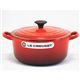 ル・クルーゼ (Le Creuset) 両手鍋 ココット・ロンド 20cm チェリーレッド(赤)