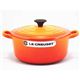 ル・クルーゼ (Le Creuset) 両手鍋 ココット・ロンド 22cm オレンジ