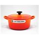 ル・クルーゼ (Le Creuset) 両手鍋 ココット・ロンド 18cm オレンジ