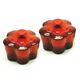 ル・クルーゼ (Le Creuset) ラムカンフルール S(フタ付き) ペアセット チェリーレッド(赤)&チェリーレッド(赤)