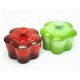 ル・クルーゼ (Le Creuset) ラムカンフルール S(フタ付き) ペアセット チェリーレッド(赤)&フルーツグリーン