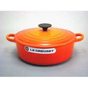 ル・クルーゼ （Le Creuset） ココット・ジャポネーズ 24cm 両手鍋 オレンジ  - 拡大画像