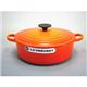 ル・クルーゼ (Le Creuset) ココット・ジャポネーズ 24cm 両手鍋 オレンジ