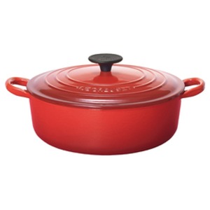 【送料無料】ル・クルーゼ （Le Creuset） 両手鍋 ココット・ジャポネーズ 24cm チェリーレッド（赤）