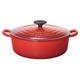 ル・クルーゼ (Le Creuset) 両手鍋 ココット・ジャポネーズ 24cm チェリーレッド(赤)