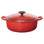 Le Creuset（ル・クルーゼ） 両手鍋  ココット・ジャポネーズ 24cm 両手鍋 チェリーレッド