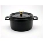 staub（ストウブ） ピコ・ココット ラウンド 18cm鍋 ブラック（ツヤなし） 