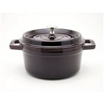 staub（ストウブ） ピコ・ココット ラウンド 20cm鍋　エッグプラント（オーベルジン） 