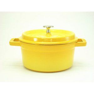 staub（ストウブ） ピコ・ココット ラウンド 22cm イエロー