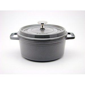 staub（ストウブ） ピコ・ココット ラウンド 24cm グレイ（グラファイト）  