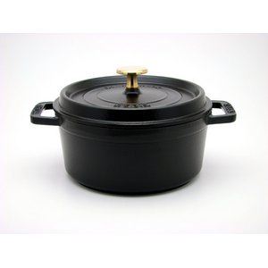 staub（ストウブ） ピコ・ココット ラウンド 24cm ブラック（ツヤなし） 