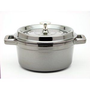 staub（ストウブ） ピコ・ココット ラウンド 24cm チタングレイ 