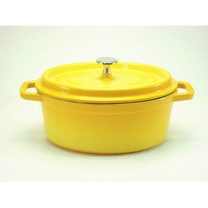 staub（ストウブ） ピコ・ココット オーバル 23cm イエロー