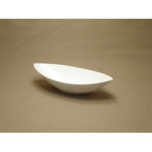 【セット販売】白い器 舟型深鉢 ホワイト Mサイズ （3個セット） - 拡大画像