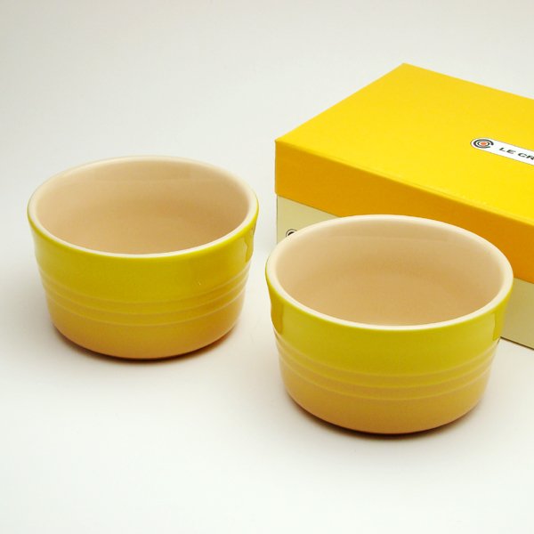 ル・クルーゼ （Le Creuset） ラムカン L 10cm ディジョンイエロー 2個セット