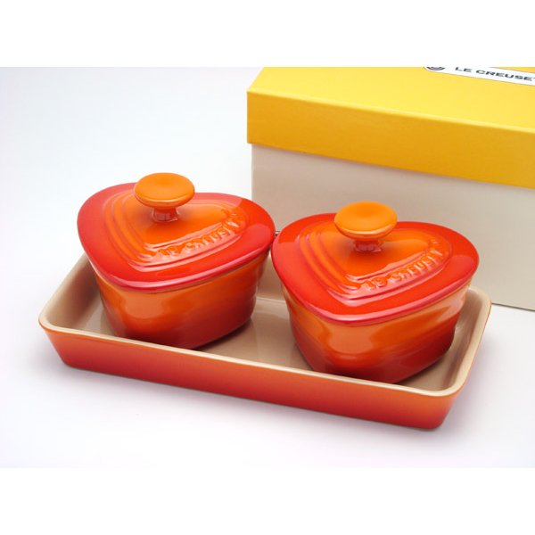 ル・クルーゼ （Le Creuset） プチ ラムカンダムール セット オレンジ