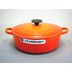 ル・クルーゼ (Le Creuset) ココット・ジャポネーズ 24cm 両手鍋 オレンジ