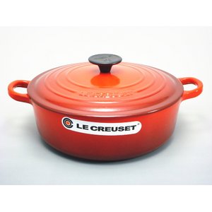 ル・クルーゼ （Le Creuset） ココット・ジャポネーズ 24cm 両手鍋 チェリーレッド（赤） - 拡大画像