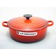 ル・クルーゼ (Le Creuset) ココット・ジャポネーズ 24cm 両手鍋 チェリーレッド(赤)