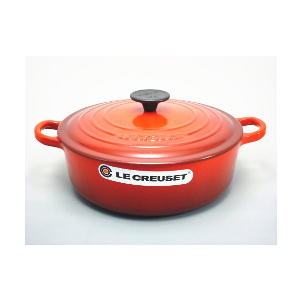 【送料無料】ル・クルーゼ （Le Creuset） ココット・ジャポネーズ 24cm 両手鍋 チェリーレッド（赤）